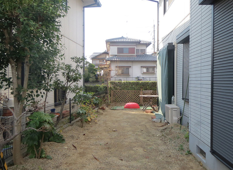 お庭工事前