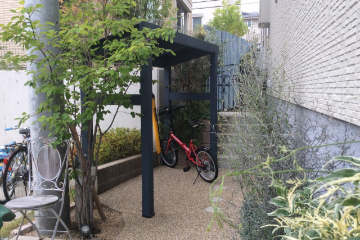 木製自転車置場