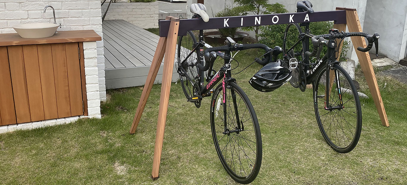 木製サイクルラック
