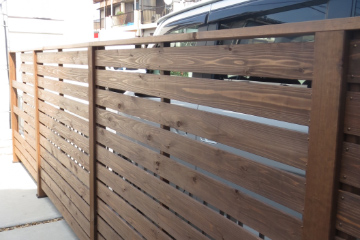 目隠し木製フェンス