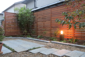 木製境界フェンス