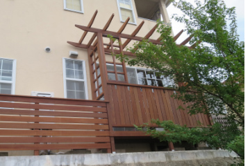 小スペースのパーゴラ